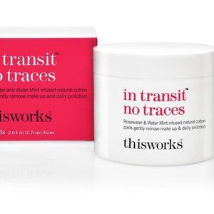 thisworks in transit no traces Rosewater & Mint Infused Facial Cleansing Pads